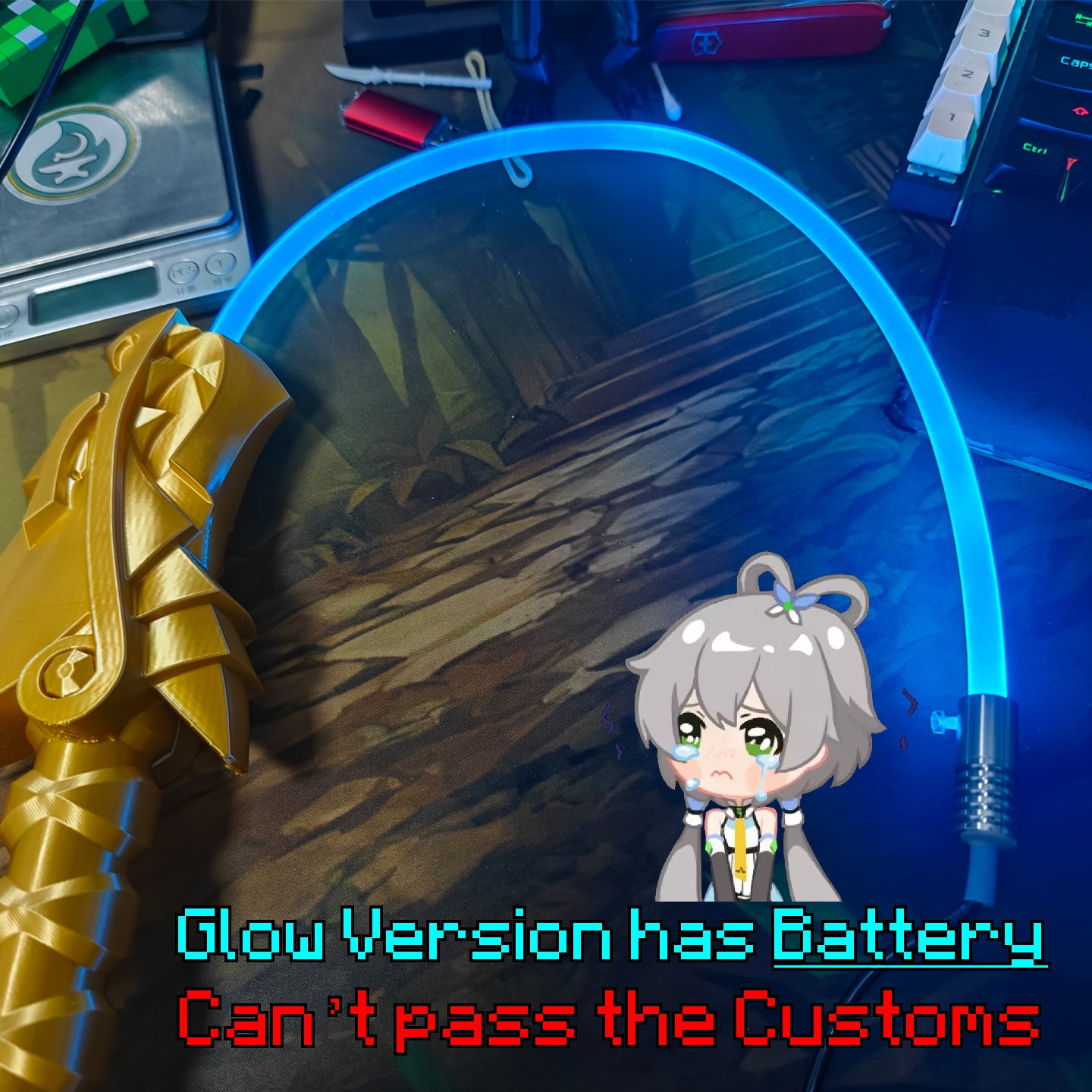 Life-Size Fire Sword